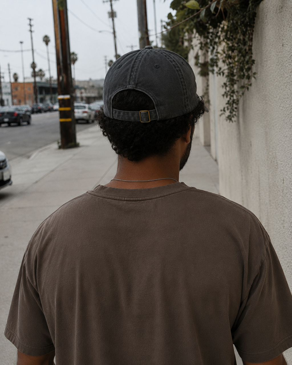 Black dad hat back